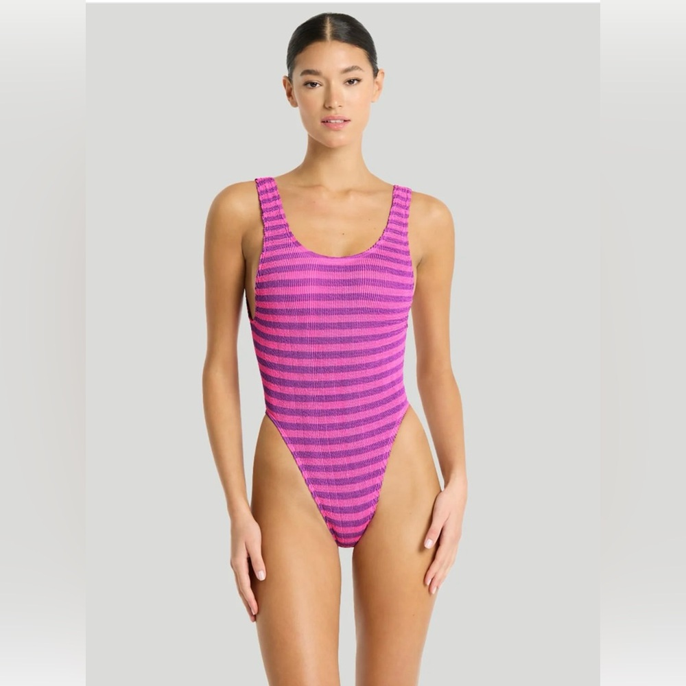 Bond-Eye Maxam One Piece in Cerise Stripe